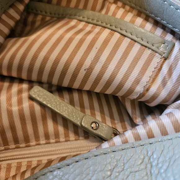 ♤ Kate Spade Mint Green Leather Fold-Over Crossbody Bag - Picture 14 of 16